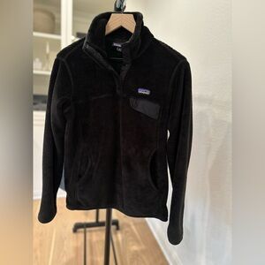 Patagonia Women's Re-Tool Half-Snap Pullover in Black